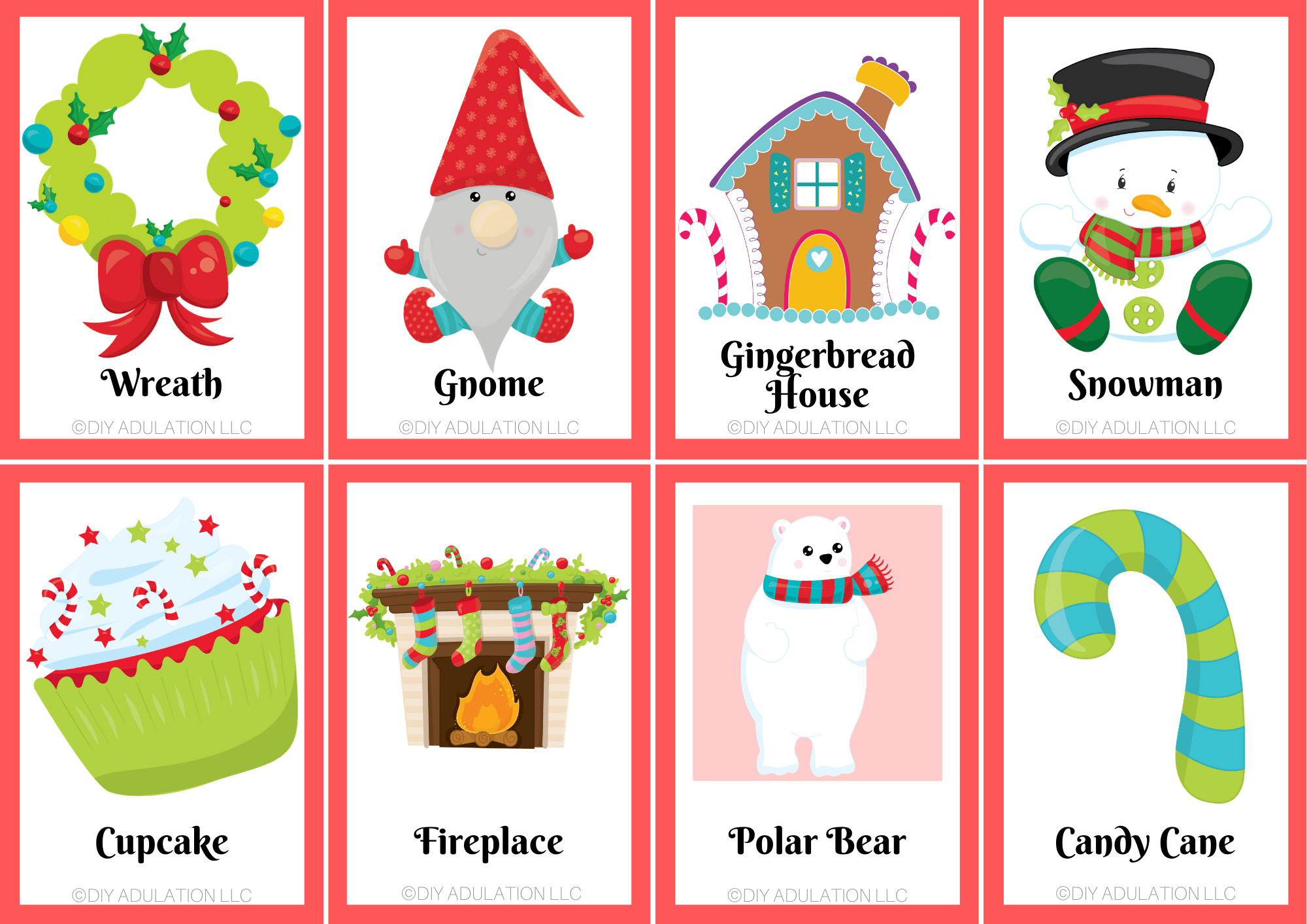 free printable family christmas charades - diy adulation